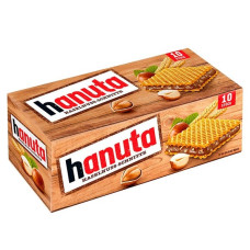 Вафлі Hanuta Haselnuss-Schnitte 10 штук Ferrero 220 г 