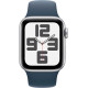 Смартгодинник Apple Watch SE GPS 40mm Silver Aluminium Case with Storm Blue Sport Band – S/M