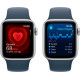 Смартгодинник Apple Watch SE GPS 40mm Silver Aluminium Case with Storm Blue Sport Band – S/M