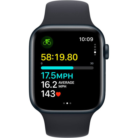 Смартгодинник Apple Watch SE GPS 44mm Midnight Aluminium Case with Midnight Sport Band – S/M