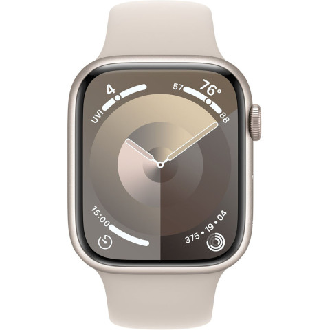 Смартгодинник Apple Watch Series 9 GPS 45mm Starlight Aluminium Case with Starlight Sport Band – M/L