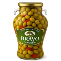 Оливки Bravo Коктейль з перцем Амфора 2,5кг