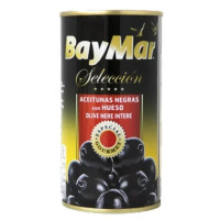 Оливки BayMar чорні з кісточкою 350g з/б