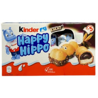 Вафельні батончики Kinder Happy Hippo Kakao з какао-молочною начинкою 5×20 г