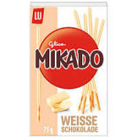 Соломка Glico Mikado у білому шоколаді 75 г