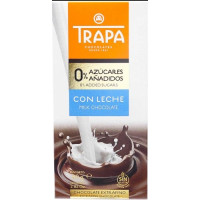 Шоколад без цукру TRAPA 0% молочний 80g