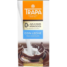 Шоколад без цукру TRAPA 0% молочний 80g