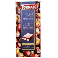 Шоколад Без глютену молочний Torras з фундуком 200g