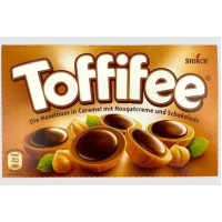 Цукерки Toffifee Whole Hazelnut in Nougat Cream Filled Caramel 125г.