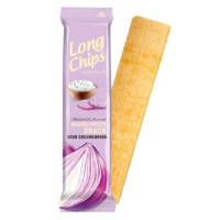 Чіпси Long Chips зі смаком сметана та цибуля 75г